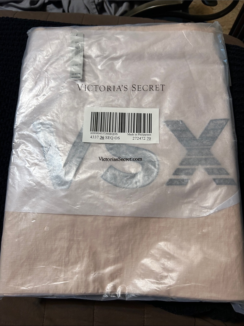 Victoria's Secret Light Pink Large Tote Bag